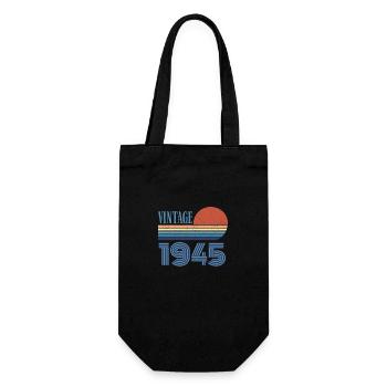 Vintage 1945 - Gift Bag for Bottles - black - Front