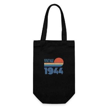 Jahrgang 1944 - Geschenkbeutel für Flaschen - Schwarz - Vorne