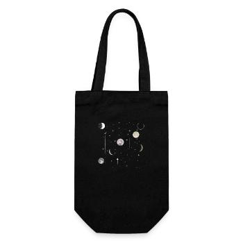 Moon Celestial Astrology - Gift Bag for Bottles - black - Front