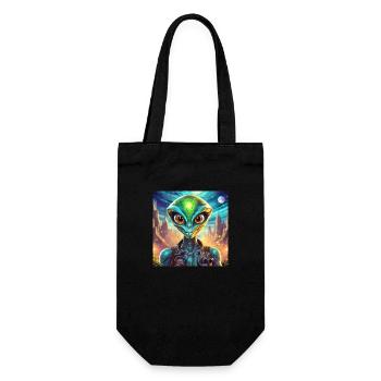 Firefly personnage drole extraterrestre 28830 - Sac à bouteille - noir - Devant