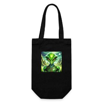 Firefly Lunar Green Alien Character - Gift Bag for Bottles - black - Front