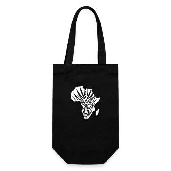 Africa Warrior Silhouette Masque de guerrier fort - Sac à bouteille - noir - Devant