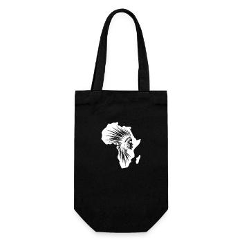 Bijoux de guerrier fort Silhouette de guerrier africain - Sac à bouteille - noir - Devant