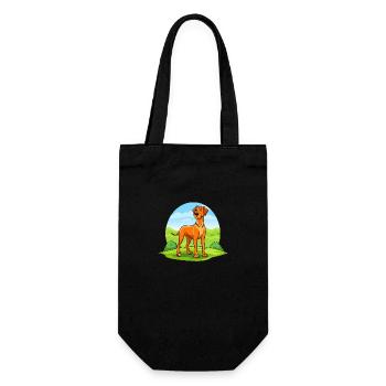 Königlicher Rhodesian Ridgeback in Savannah - Geschenkbeutel für Flaschen - Schwarz - Vorne