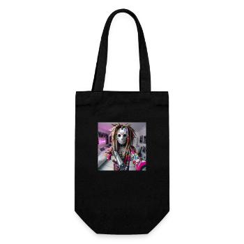 Mask 21 - Geschenkbeutel für Flaschen - Schwarz - Vorne