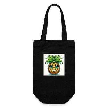 Ananas - Sac à bouteille - noir - Devant