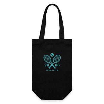 2006 Tennisclub - Geschenkbeutel für Flaschen - Schwarz - Vorne
