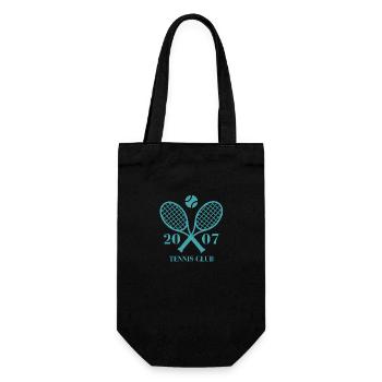 2007 Tennisclub - Geschenkbeutel für Flaschen - Schwarz - Vorne