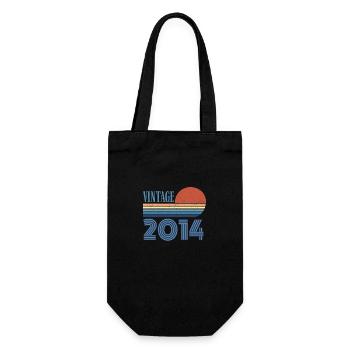 Vintage 2014 - Gift Bag for Bottles - black - Front