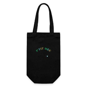 P'tit mec d'une tribu au top - Sac à bouteille - noir - Devant
