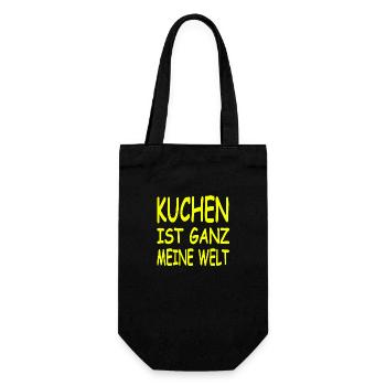 Kuchen - Geschenkbeutel für Flaschen - Schwarz - Vorne