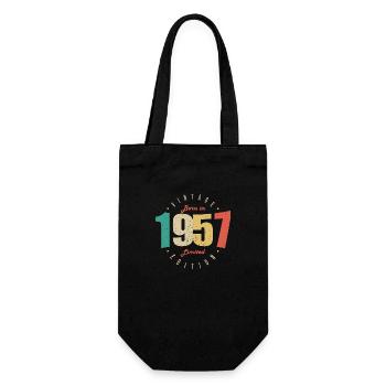 1957 Vintage Anniversaire Rétro Cadeau 1957 - Sac à bouteille - noir - Devant