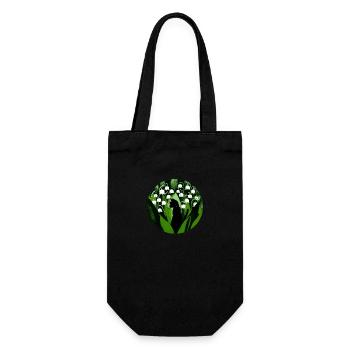 Black Cat Lily of the Valley - Gift Bag for Bottles - black - Front
