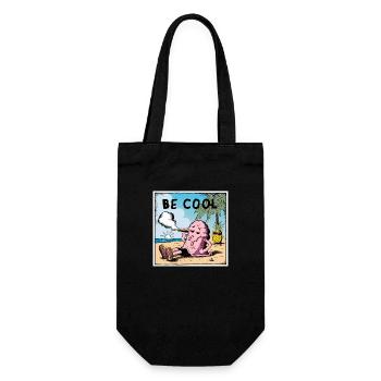 Be Cool Icecream - Geschenkbeutel für Flaschen - Schwarz - Vorne