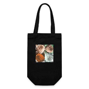 Rosenquartet - Geschenkbeutel für Flaschen - Schwarz - Vorne