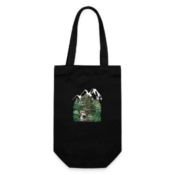 Tyrolean Forest, Mouse, Gentian, Alps, Alm, Nature, Forest - Gift Bag for Bottles - black - Front