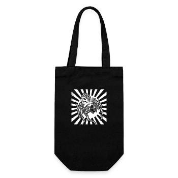 Yokai Folklore Jorogumo Spinne Frau Japan - Geschenkbeutel für Flaschen - Schwarz - Vorne