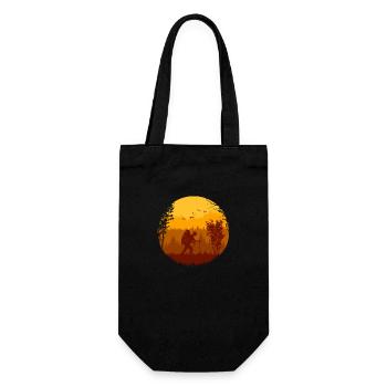 journey of hiking - Gift Bag for Bottles - black - Front