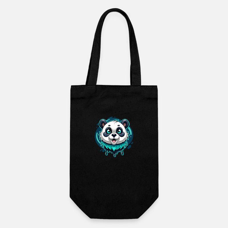 panda - Sac à bouteille - noir