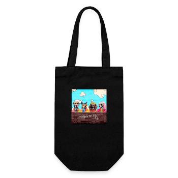 Modern Society - Geschenkbeutel für Flaschen - Schwarz - Vorne