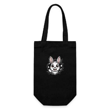 bunny - Geschenkbeutel für Flaschen - Schwarz - Vorne