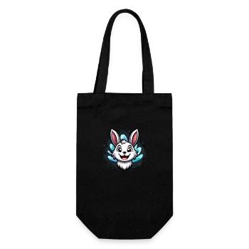 Easter Bunny - Gift Bag for Bottles - black - Front