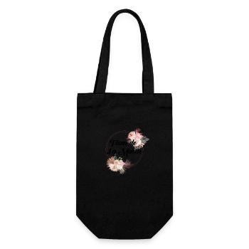 Team de La mariée floral-idée cadeau Evjf - Sac à bouteille - noir - Devant