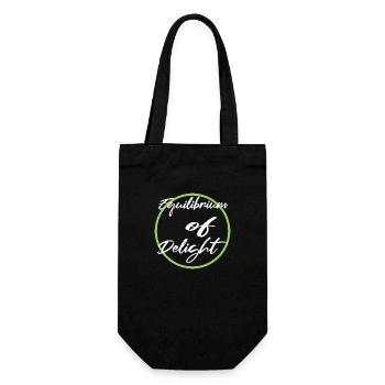 quote bday funny sayings balance tips statement - Gift Bag for Bottles - black - Front