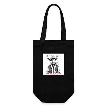 Hase John Porno - Geschenkbeutel für Flaschen - Schwarz - Vorne