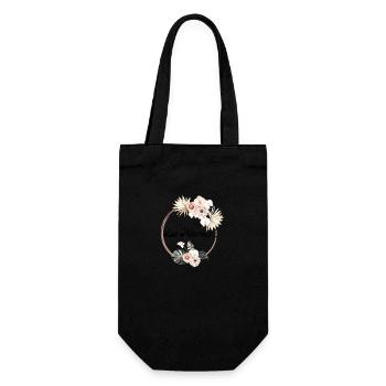 The Tropical Floral Bride - Bride Gift Idea - Gift Bag for Bottles - black - Front