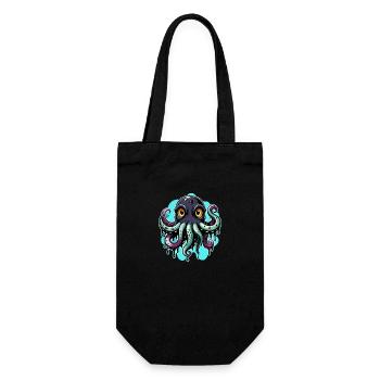 octopus - Geschenkbeutel für Flaschen - Schwarz - Vorne