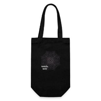 Unikathies Mandala - Geschenkbeutel für Flaschen - Schwarz - Vorne