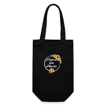 Team de La mariée tournesol-idée cadeau Evjf - Sac à bouteille - noir - Devant
