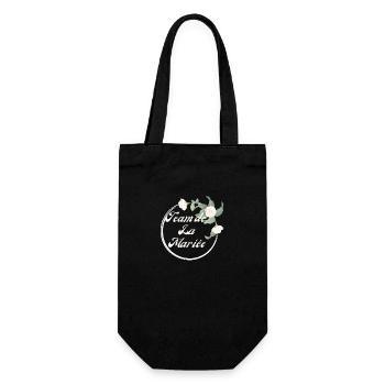 Team de La mariée floral blanche-idée cadeau Evjf - Sac à bouteille - noir - Devant
