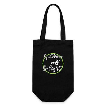 quote joyous moments funny balance quotes - Geschenkbeutel für Flaschen - Schwarz - Vorne