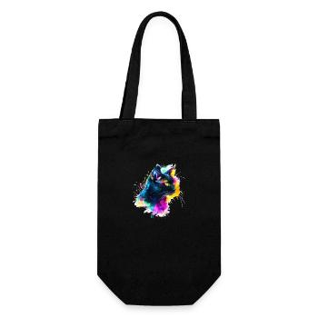Chat Noir, black cat - Gift Bag for Bottles - black - Front