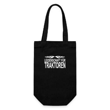 Traktor - Geschenkbeutel für Flaschen - Schwarz - Vorne