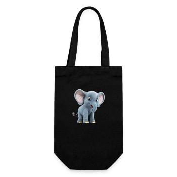 Being thick-skinned like an elephant protects - Gift Bag for Bottles - black - Front