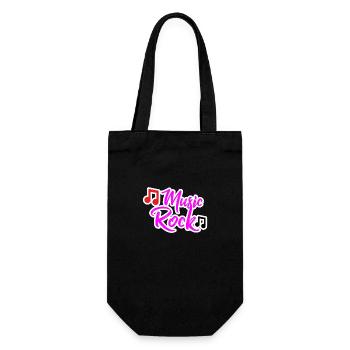 Music Rock design for all the music lovers - Gift Bag for Bottles - black - Front