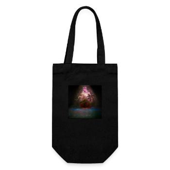 Seele - Quadrat alt. - Geschenkbeutel für Flaschen - Schwarz - Vorne