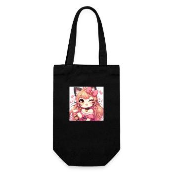 Sexy Chat - Geschenkbeutel für Flaschen - Schwarz - Vorne