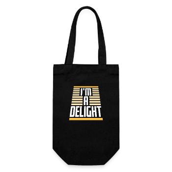 Funny I'm A Delight Sarcastic Delightful Humor Fun - Gift Bag for Bottles - black - Front
