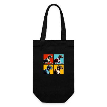 Pop allemand à poil court Pointer chien Portrait - Sac à bouteille - noir - Devant