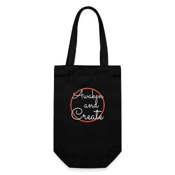 gift idea present idea sayings - Geschenkbeutel für Flaschen - Schwarz - Vorne
