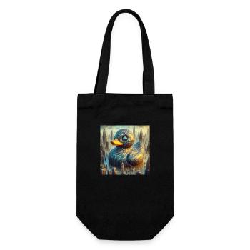 Bath Duck Black Surreal Abstract - Gift Bag for Bottles - black - Front