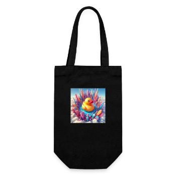 Baigner le canard dans un monde abstrait surréaliste - Sac à bouteille - noir - Devant