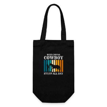 Rodeo Freiheit Reitsport - Geschenkbeutel für Flaschen - Schwarz - Vorne