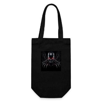 Cyborg avec des griffes et des yeux rouges sur HG foncé - Sac à bouteille - noir - Devant