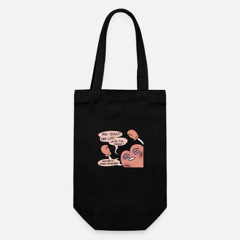 Kurt #2 - Geschenkbeutel für Flaschen - Schwarz