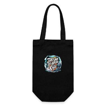 tartine beurrée et café - Sac à bouteille - noir - Devant
